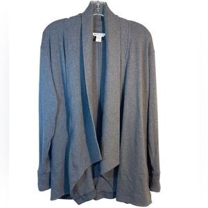 ATHLETA LADIES SWEATER CARDIGAN MEDIUM GRAY CAPSULE EVERYDAY CASUAL S/415557-02